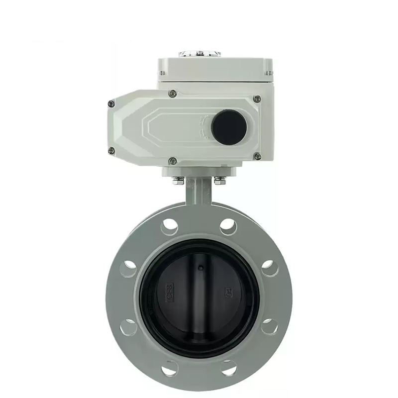 stainless steel Electric flanged butterfly valve